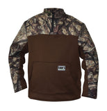 dan's briar quarter-zip pullover camo/brown - Sunnypeak